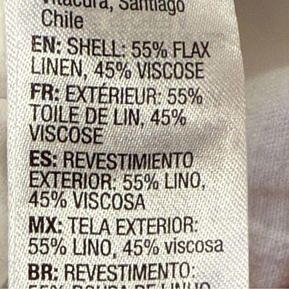 Roxy Oceanside Drawstring Pants Cotton Linen Blend White Size Large - Picture 8 of 15